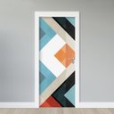 Ver imagem 1 de Adesivo de Porta - Abstrato Amarelo