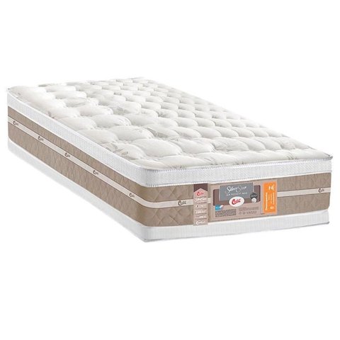 Colchão Solteiro Castor Molas Pocket Ensacadas Silver Star Air Double Face Euro Pillow (88x188x34) - 