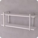 Ver imagem 2 de Prateleira Estilo Industrial Banheiro Parede GND BB 80cm