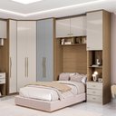 Ver imagem 3 de Modulo 2 Portas Setiba 245cm com Prateleiras Rimo Carvalho/fendi