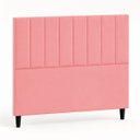Ver imagem 6 de Cabeceira Estofada Elen Moderna para Quarto Cama Box Casal 140 cm Tecido Suede Rosê