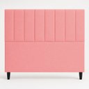 Ver imagem 5 de Cabeceira Estofada Elen Moderna para Quarto Cama Box Casal 140 cm Tecido Suede Rosê