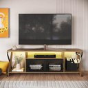 Ver imagem 3 de Rack Industrial para Tv até 60" com Led Rgb P1033 Mel