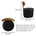 Ver imagem 3 de Poltrona Decorativa Luna Base Fixa Courino Tcs 724 Moll