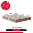 Ver imagem 3 de Colchão Queen D33 One Face 17x158x198cm - Bege - e-Shop Casa