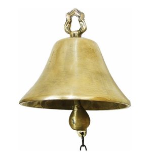 Sino De Teto Em Bronze Grande Peso 1,2 Kg Som Maravilhoso