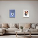 Ver imagem 4 de Kit 02 Placas Mdf Lobo e Raposa Decoração Parede 28,7x22