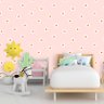Papel de Parede Infantil Margaridas Fundo Rosa 10 Metros - 1