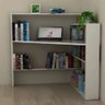 Biblioteca Organizadora 100% Mdf Sala Livros Mesa Escritório - 3