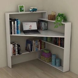 Biblioteca Organizadora 100% Mdf Sala Livros Mesa Escritório - 1