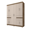 Guarda-Roupa 10 Portas 4 Gavetas 2230 Demolição/Baunilha - Araplac - 3