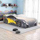 Ver imagem 1 de Mini Cama Infantil 157,5x72,5cm com Proteção Lateral Carro Chumbo K02 - D’Rossi