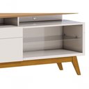 Ver imagem 3 de Rack Classic +1g 1.4 Off White com Nature - Imcal Móveis