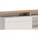 Ver imagem 2 de Rack Classic +1g 1.4 Off White com Nature - Imcal Móveis