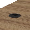 Ver imagem 2 de Mesa para Escritório em L 180x190cm 2 Portas e 3 Gavetas Unik A02 Nogal Preto - Lyam Decor