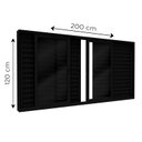 Ver imagem 2 de Janela Veneziana de Alumínio 6 Folhas com Fecho Embutido 120x200cm Lucasa Eccellente