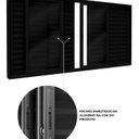 Ver imagem 4 de Janela Veneziana de Alumínio 6 Folhas com Fecho Embutido 120x200cm Lucasa Eccellente