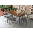 Ver imagem 3 de Mesa Colors em Madeira Maciça 6 Lugares - 160 X 80cm Cinza
