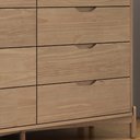 Ver imagem 6 de Cômoda Quarto 138cm 8 Gavetas Madeira Maciça Nira Tauari F07 - Mpozenato