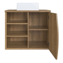Ver imagem 6 de Conjunto Gabinete Banheiro com Cuba Espelheira 70cm 2 Portas Mel Laura - Faema