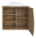 Ver imagem 6 de Conjunto Gabinete Banheiro com Cuba Espelheira 70cm 2 Portas Mel Laura - Faema