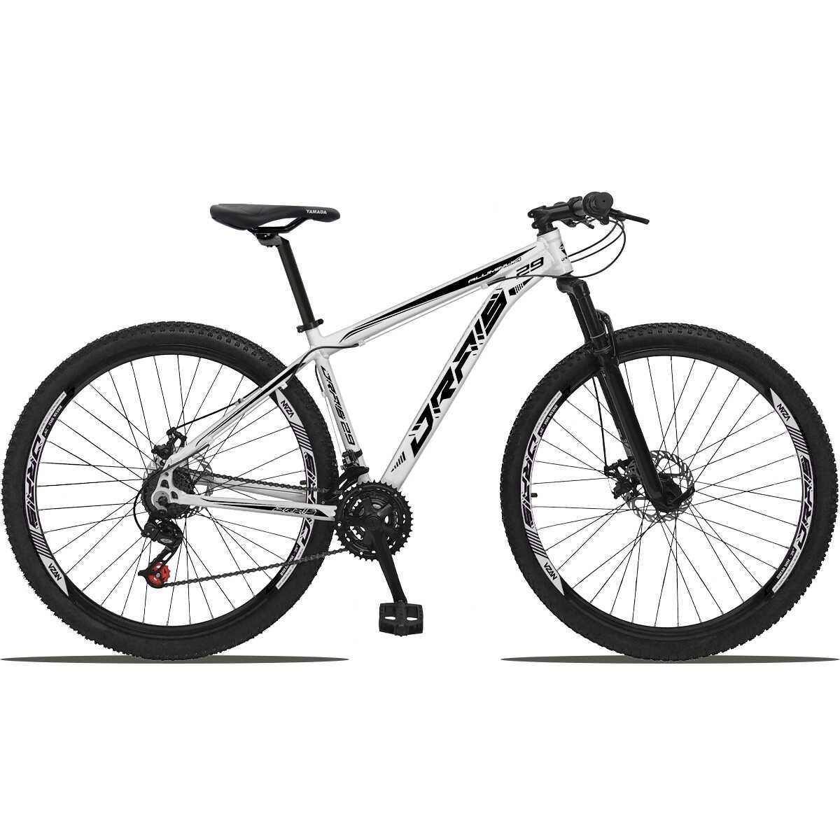 Bicicleta 29 Drais Color 24 Marchas Freio a Disco Suspensão Dianteira MTB Aluminio - Amarelo+Preto - - 5