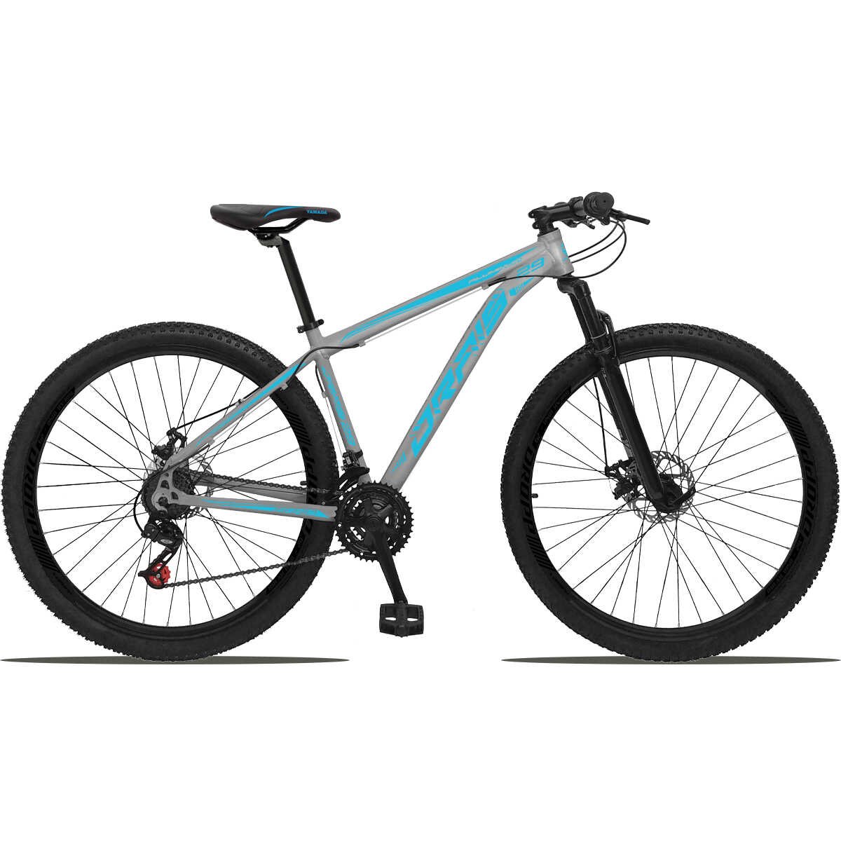 Bicicleta 29 Drais Color 24 Marchas Freio a Disco Suspensão Dianteira MTB Aluminio - Amarelo+Preto - - 6