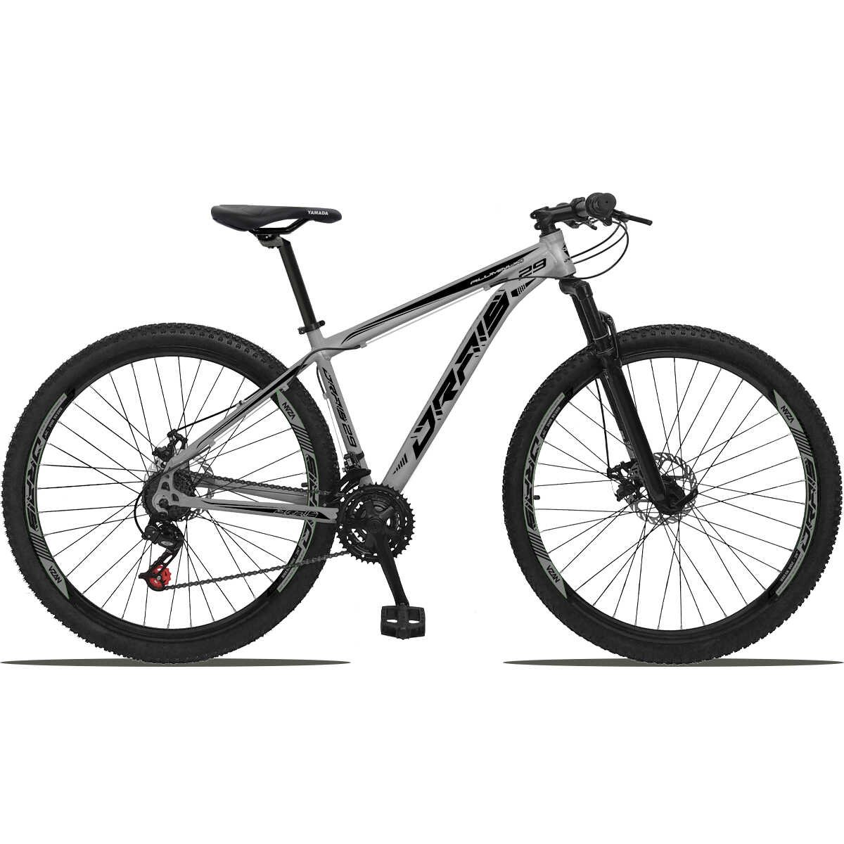 Bicicleta 29 Drais Color 24 Marchas Freio a Disco Suspensão Dianteira MTB Aluminio - Amarelo+Preto - - 7