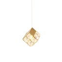 Ver imagem 1 de Lustre Pendente Nordecor Lavi 2961 Dourado Fosco / Dourado Brilho Led Bivolt