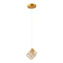 Ver imagem 5 de Lustre Pendente Nordecor Lavi 2961 Dourado Fosco / Dourado Brilho Led Bivolt
