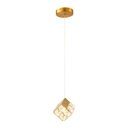 Ver imagem 4 de Lustre Pendente Nordecor Lavi 2961 Dourado Fosco / Dourado Brilho Led Bivolt