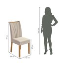 Ver imagem 3 de Conjunto Mesa Com Tampo 6 Cadeiras Rinzai Apogeu Móveis Lopas