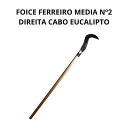 Foice Ferreiro Media Nº2 Direita Cabo Eucalipto - Fp - 2