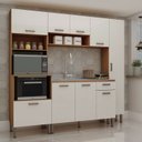 Ver imagem 1 de Cozinha Modulada 4 Peças com Torre Forno/microondas e Paneleiro 495 Linha Essência Genialflex