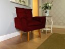 Ver imagem 2 de Kit 02 Poltronas Opala 1 Puff Opala Varias Cores Suede Bela-móveis:bordo
