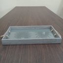 Ver imagem 6 de Bandeja Decorativa de MDF Cinza 20x40x4cm Servir Mesa Organizar Café Aparador