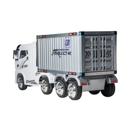 Caminhão Elétrico com Carreta (Baú) 12V Branco Bel - 5