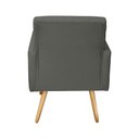 Ver imagem 5 de Poltrona Decorativa Nina Suede Cinza - MV Estofados Shop