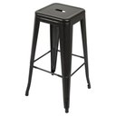 Ver imagem 2 de Kit 4 Banquetas Iron Ferro Tolix Churrasqueira Bar Cozinha Preto Fosco