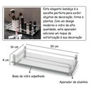 Ver imagem 3 de Bandeja Decorativa Espelhada Vidro 30x16 Cm Aparador Forma
