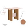 Mesa de Jantar 4 Lugares Milano Poliman Móveis - 3