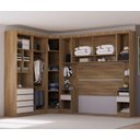 Ver imagem 2 de Guarda Roupa Dormitório Modulado Veneza Casal 1,38 m Canto Luciane M04:Arenas