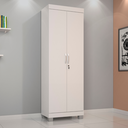 Ver imagem 2 de Armário Multiuso 2 Portas C/ Chave Mucuri Jcm Branco