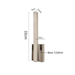 Arandela Led Para Espelho Banheiro Lavabo Quadro Sala - 3000K LUZ AMARELADA - 4