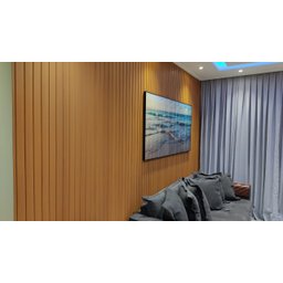 Painel Ripado Versátil: 02 unid. 270x110cm larg. Talatto Painéis Imbuia - 8