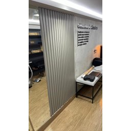 Painel Ripado Versátil: 02 unid. 270x110cm larg. Talatto Painéis Imbuia - 5