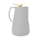 Ver imagem 2 de Garrafa Térmica de Plástico com Tampa Pássaro Dourado Ouro New Bird Branca 1l Wolff