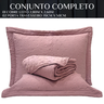 Cama Posta King Melynda Colcha Luxo Algodão Bordado 3 Pçs:rosa - 6