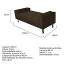 Ver imagem 3 de Recamier Baú Félix Solteiro 100cm Corano Marrom