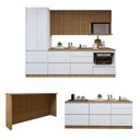 Ver imagem 2 de Cozinha Completa Modulada 8 Peças 10 Portas 10 Gavetas com Rodapé Norten